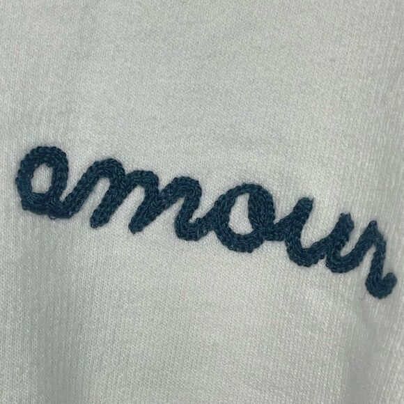 NWTs Sandrine Rose Oversized Raw Edge Hoodie Size Small - Picture 4 of 11